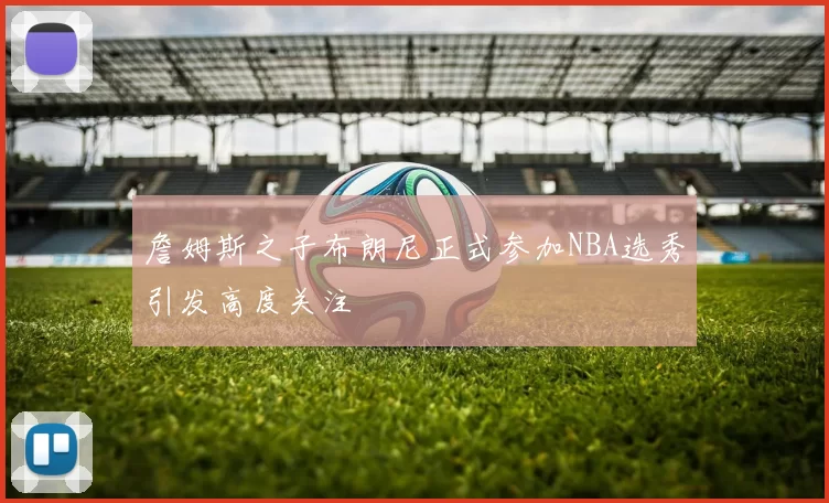 詹姆斯之子布朗尼正式参加NBA选秀引发高度关注