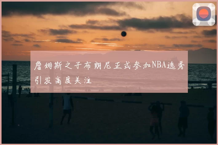 詹姆斯之子布朗尼正式参加NBA选秀引发高度关注